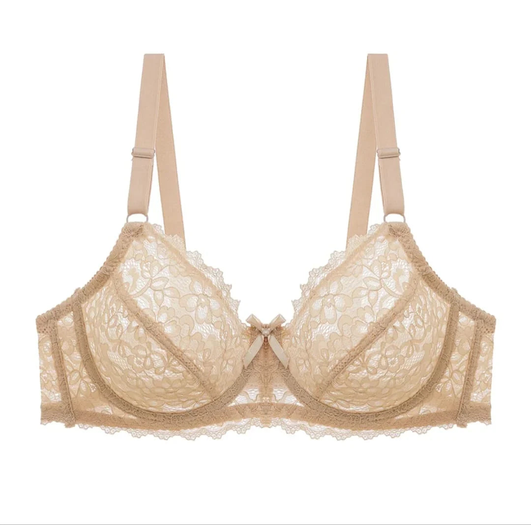 Transparent Cotton Bras – Pack of 2 | Non-Padded, Non-Wired, Full Net Design