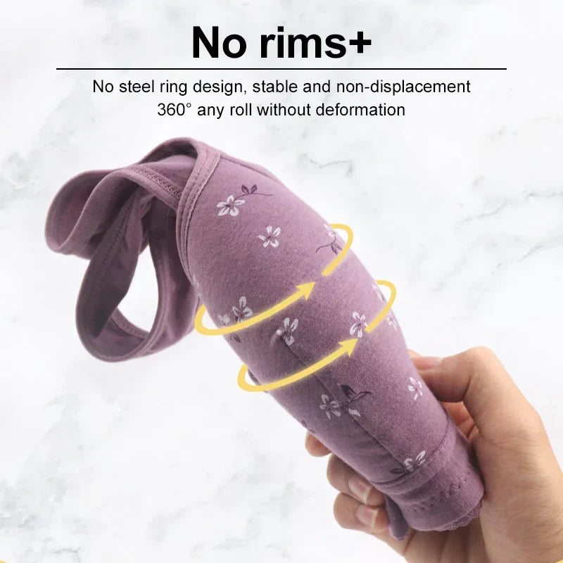 2025 Anti-Sagging Front-Open Cooling Cotton Button Bra