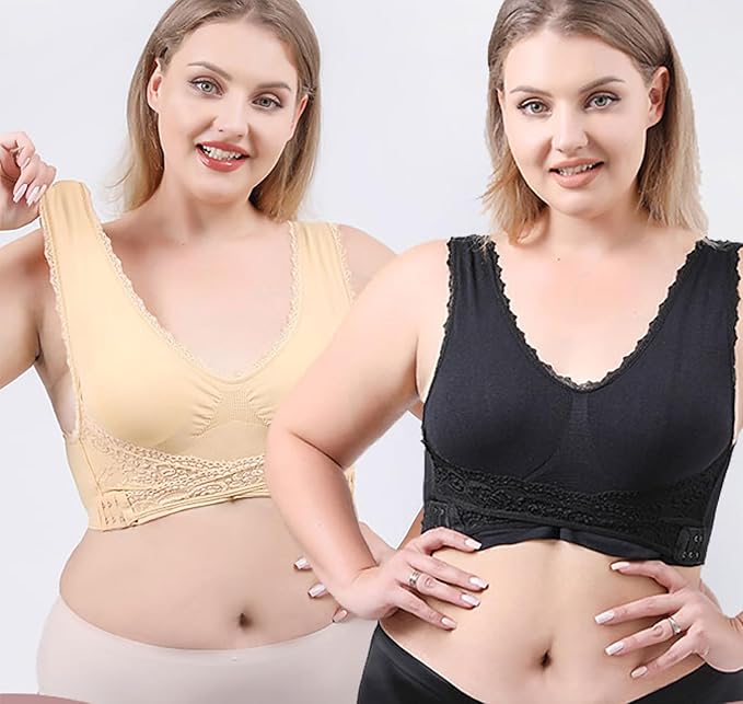 Last Day 30% OFF – Comfy Corset Bra | Front Cross Side Buckle Lace Lift