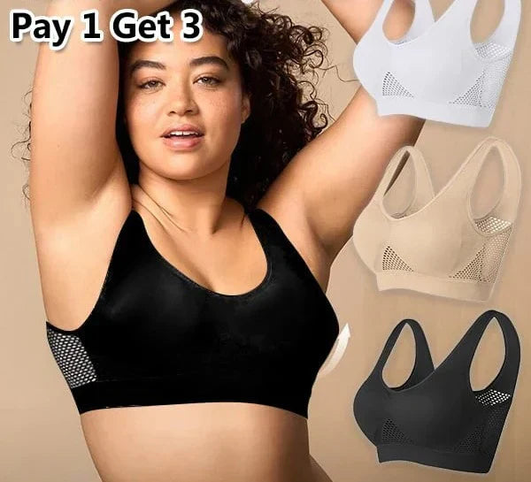 Buy 1 Get 2 Free – Breathable Cool Lift-Up Air Bra