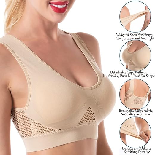 Buy 1 Get 2 Free – Breathable Cool Lift-Up Air Bra