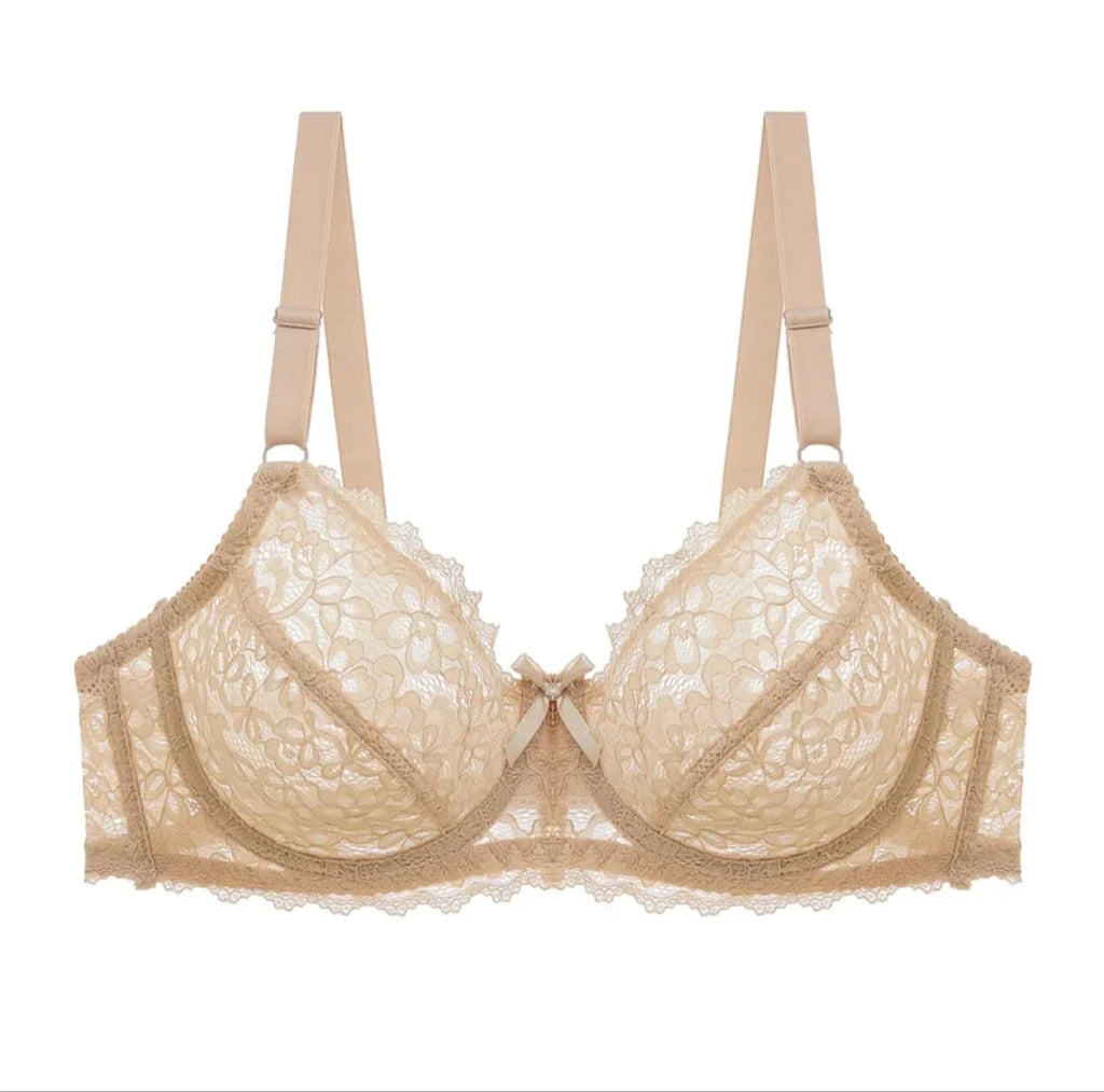 Transparent Cotton Bras – Pack of 2 | Non-Padded, Non-Wired, Full Net Design