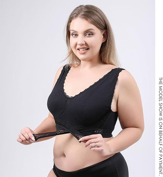 Last Day 30% OFF – Comfy Corset Bra | Front Cross Side Buckle Lace Lift